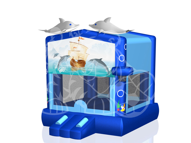 Modular Dolphin Bounce House Hopper image - Jacksonville, FL