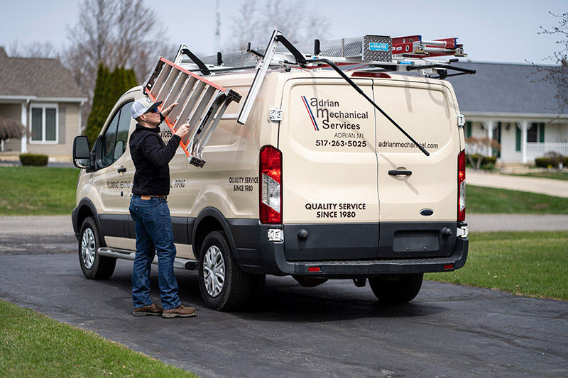 Ladder Rack Lowering Bar Drop Down Ladder Racks in Connecticut | Attention To Detail