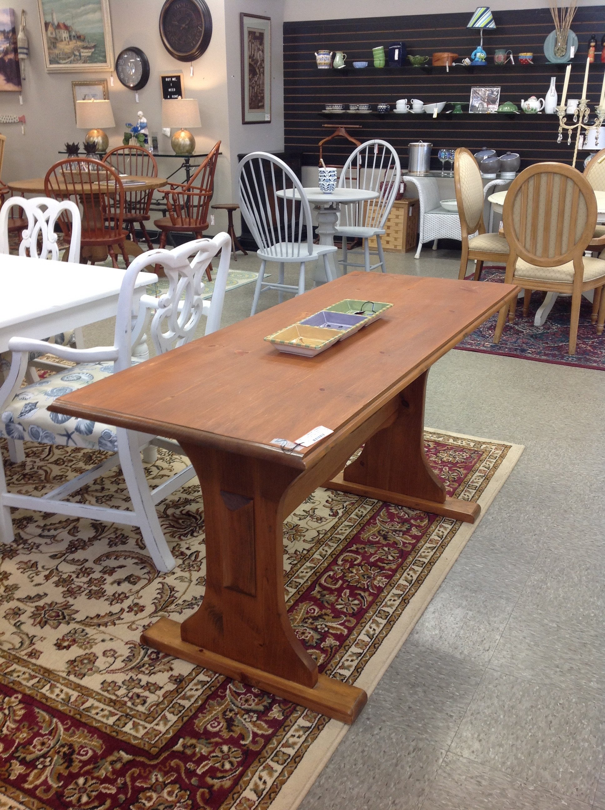 24 X 60 Trestle Table Heirloom Consignment
