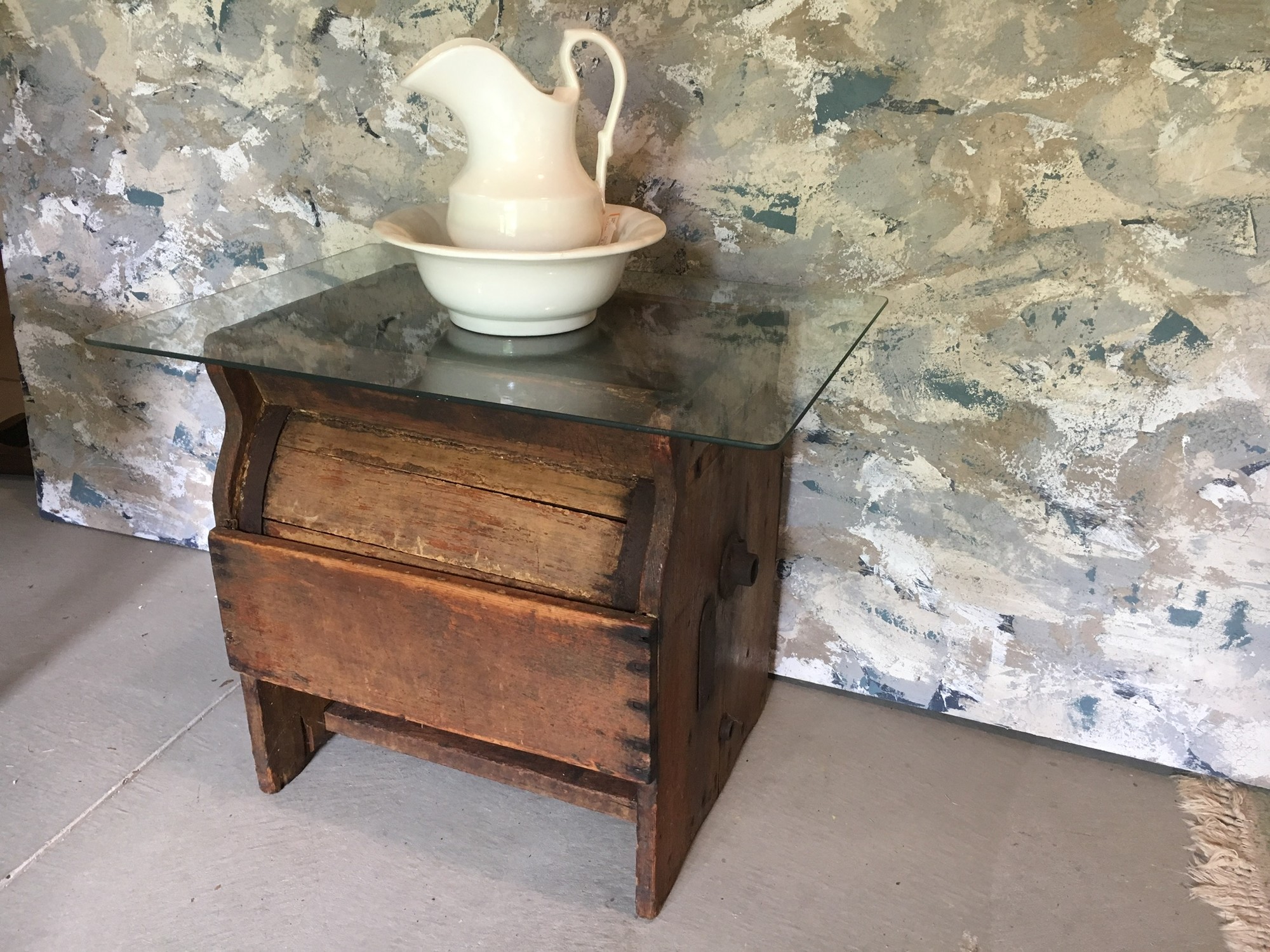 Repurposed Butter Churn Consignment Cottage