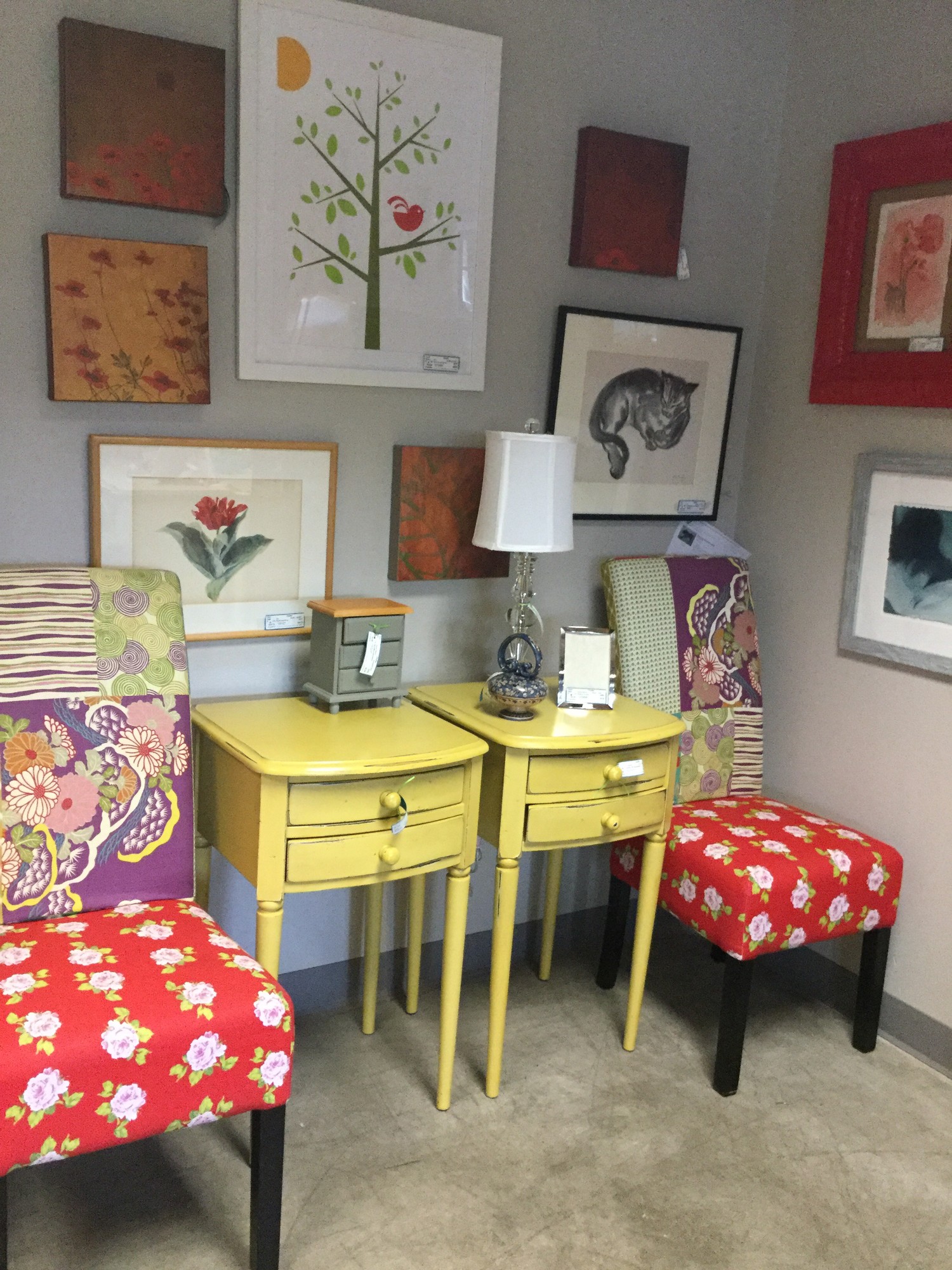 Yellow Pb Nightstand Boulder S Finest Furniture Home Decor
