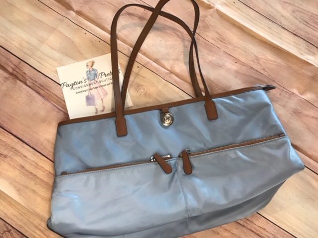 michael kors purse baby blue