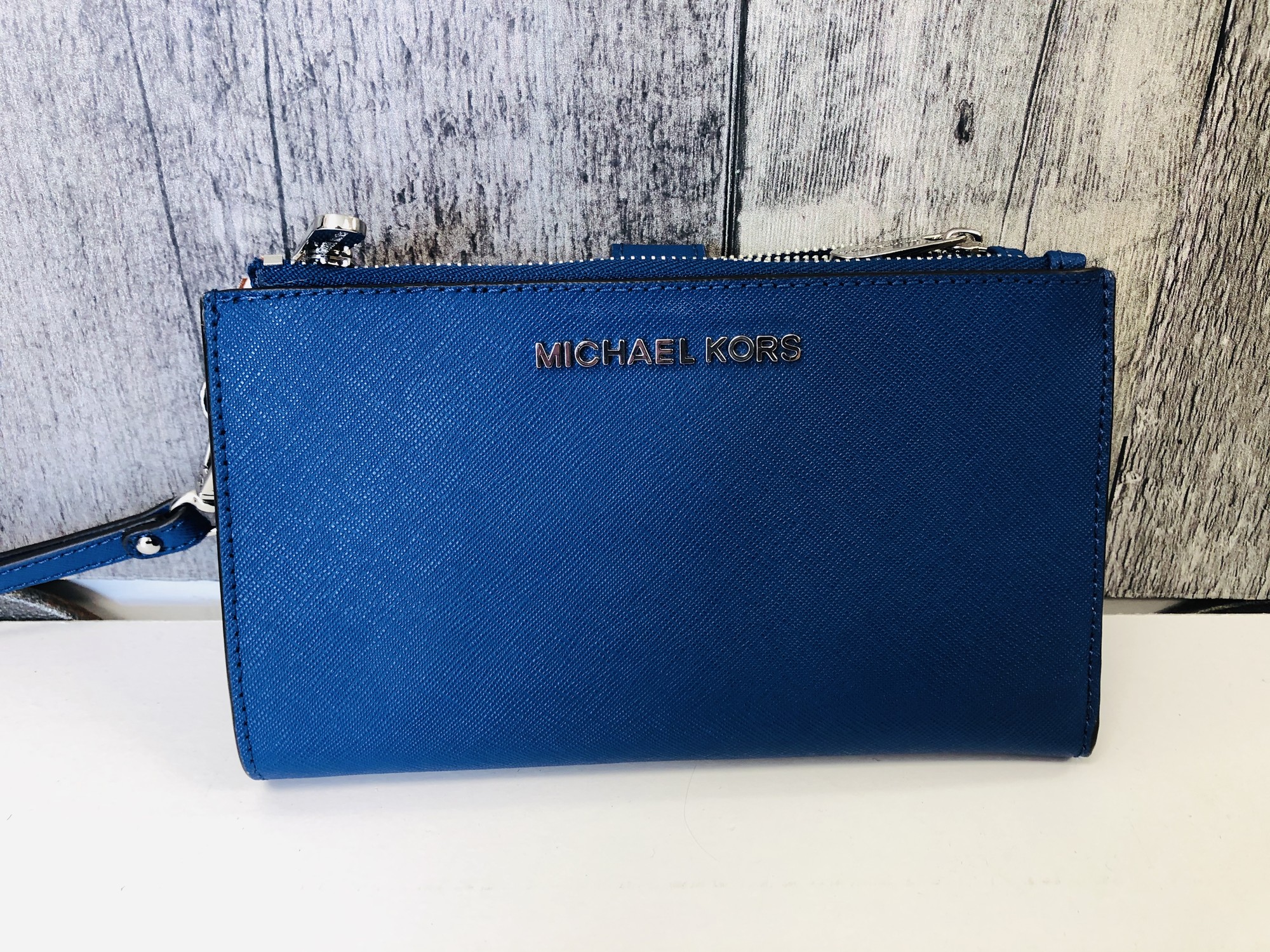 blue mk wallet