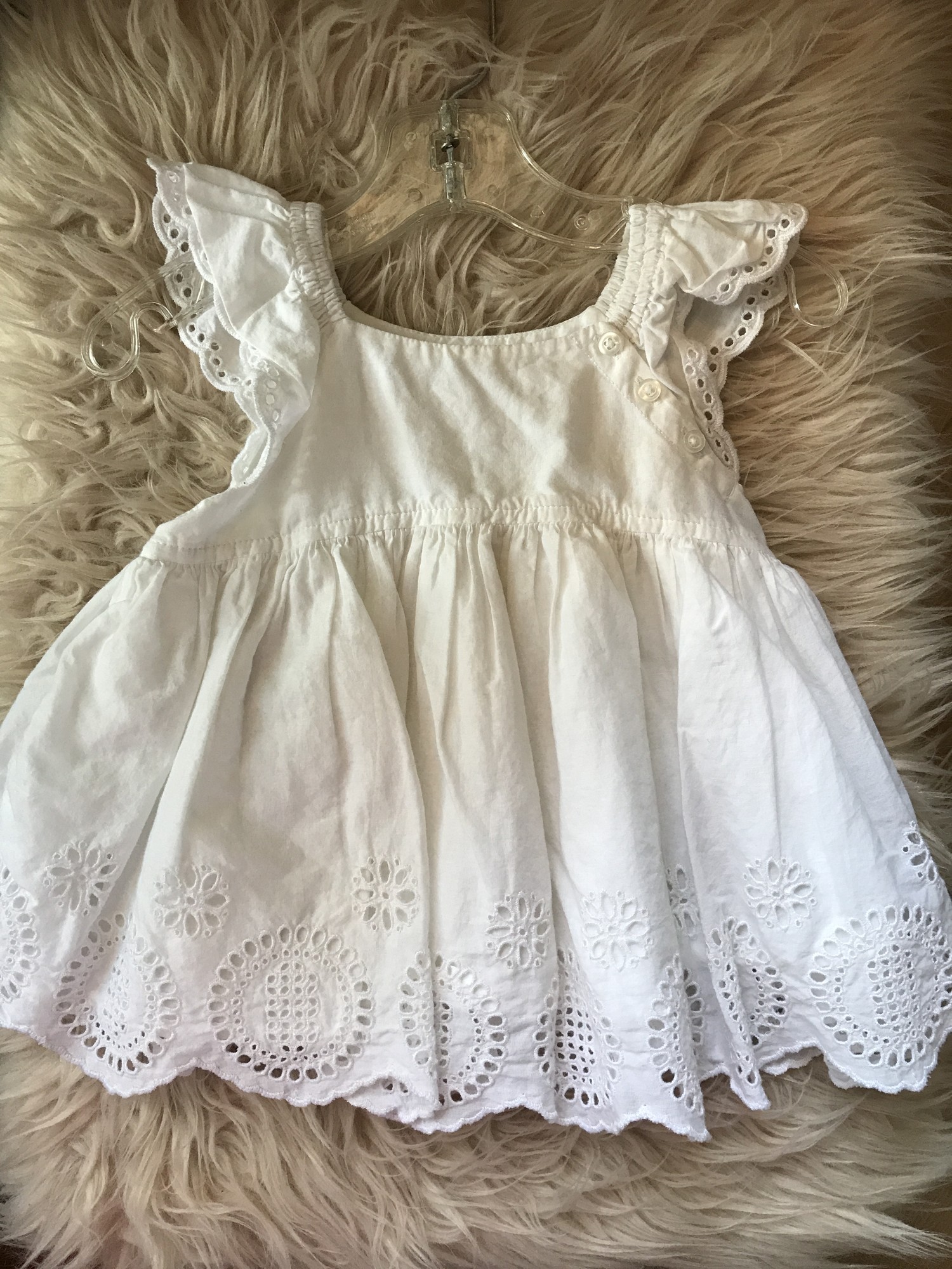 baby gap white dress