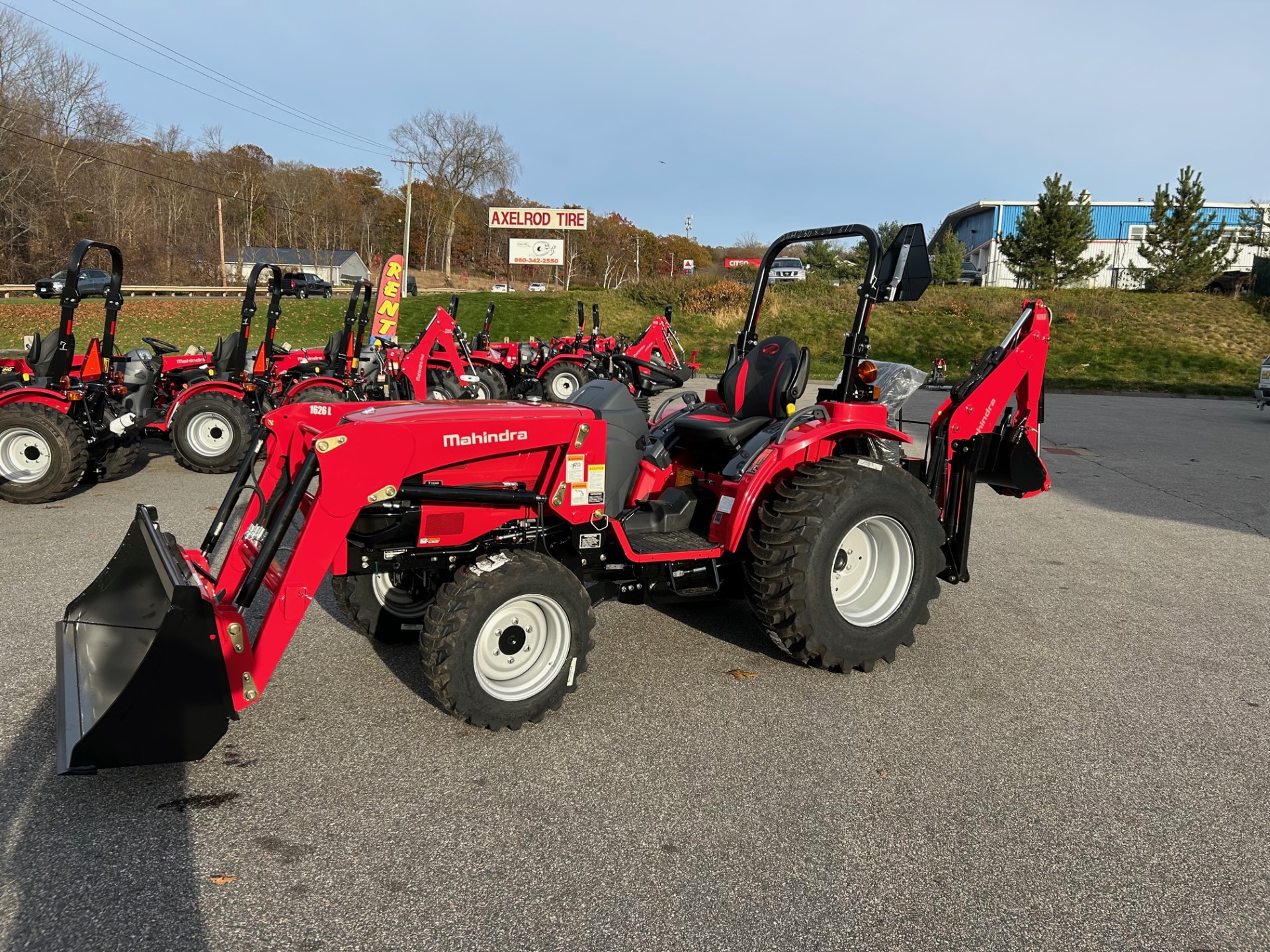 Mahindra 1626 with loader and backhoe | Material handling loaders for ...